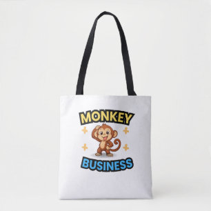 Monkey Business Funny Tote Bag