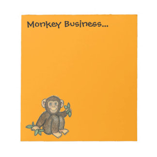 Monkey Business Note Pad