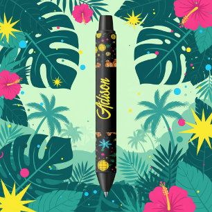 Monkey Business Pattern Black Ink Pen