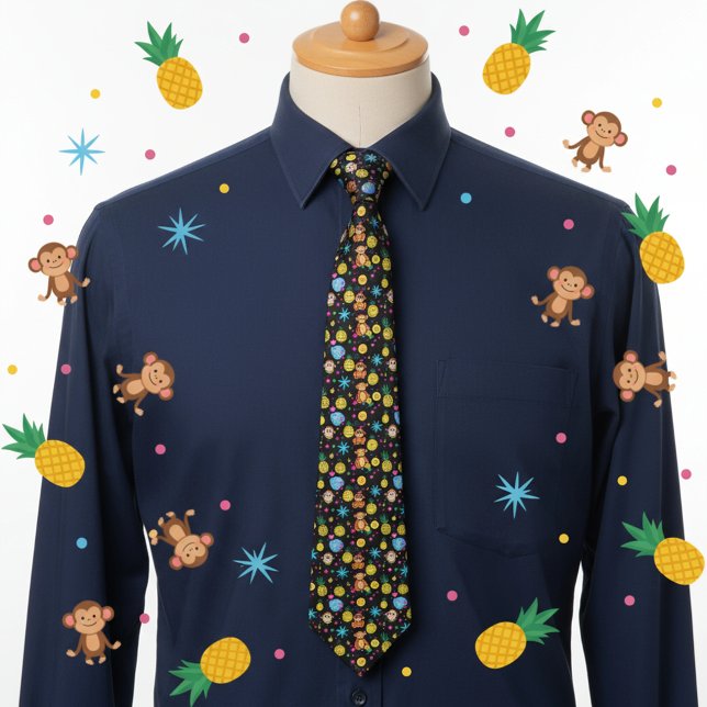 Monkey Business Pattern Tie (Creator Uploaded)