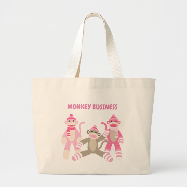 Monkey Business Sock Monkey Tote (Front)