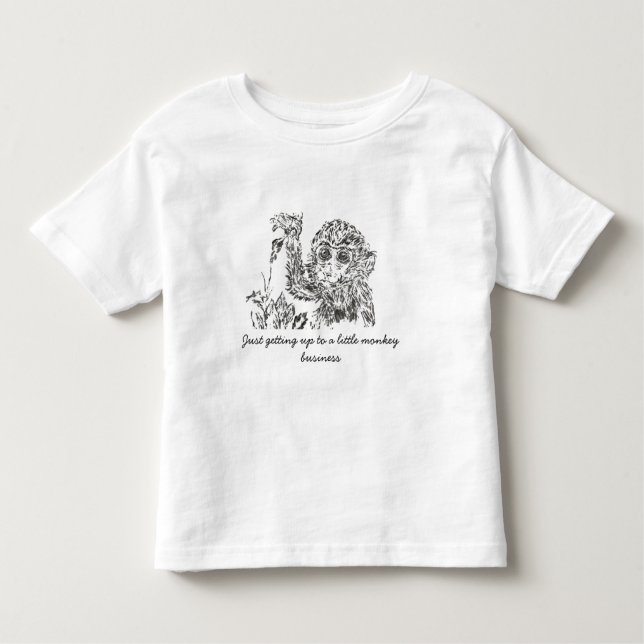 Monkey Business Toddler's T Shirt  (Front)