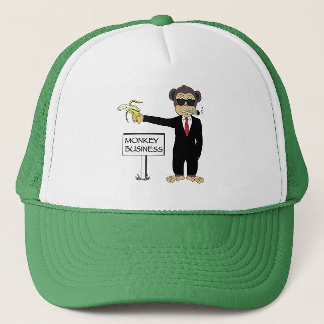 Monkey Business Trucker Hat (Front)