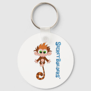 Monkey Button Key Ring