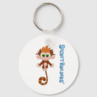 Monkey Button Key Ring