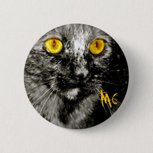 Monkey Cat Button