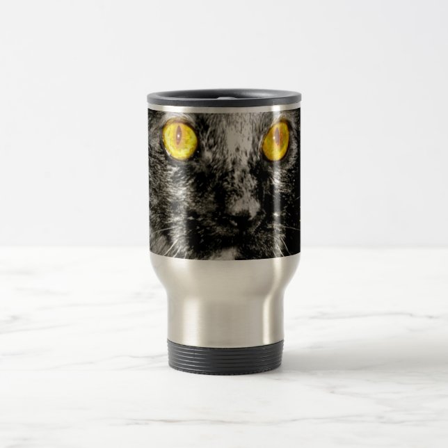Monkey Cat Travel Mug (Center)