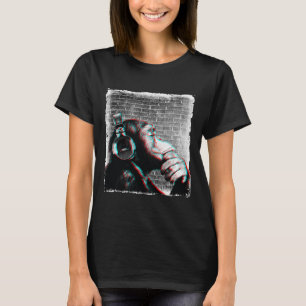 Monkey Chimp With Headphones Shirt - Edm Dj Music 