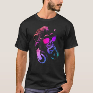Monkey Chimp With Sunglasses And Headphones 1 T-Shirt