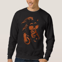 Monkey Chimp With Sunglasses And Headphones