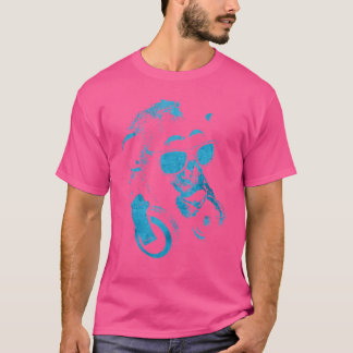 Monkey Chimp With Sunglasses And Headphones T-Shirt