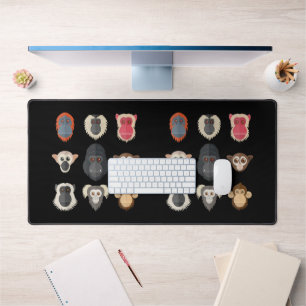 Monkey Chimpanzee Gorilla Spider Monkey Squirrel M Desk Mat