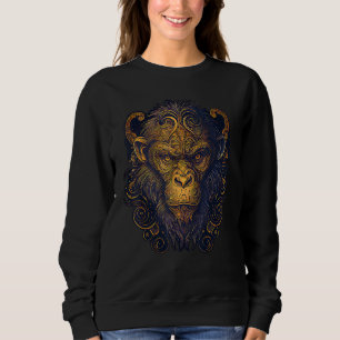 Monkey Chinese Zodiac Animal Horoscope Astrology Sweatshirt