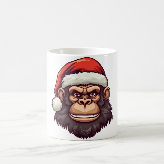 Monkey Christmas Coffee Mug (Center)