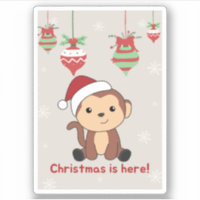 Monkey Christmas Snow Winter Animals Monkeys Stick