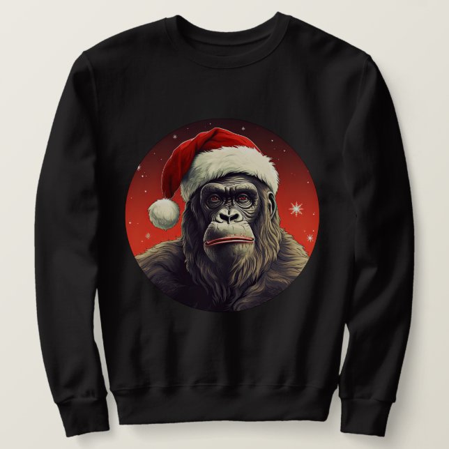 Monkey Christmas Sweatshirt (Design Front)