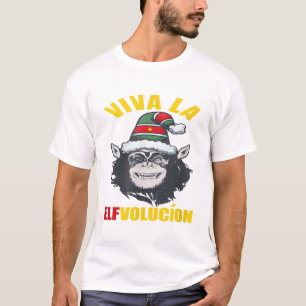 Monkey Christmas, Viva la Evolution Revolution T-Shirt