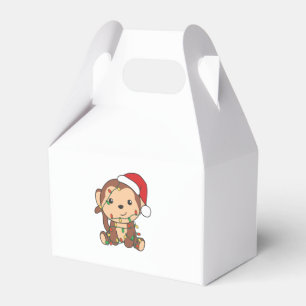 Monkey Christmas Winter Animals Monkeys Favour Box