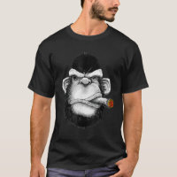Monkey Cigar Gorilla Smoking Cigarette