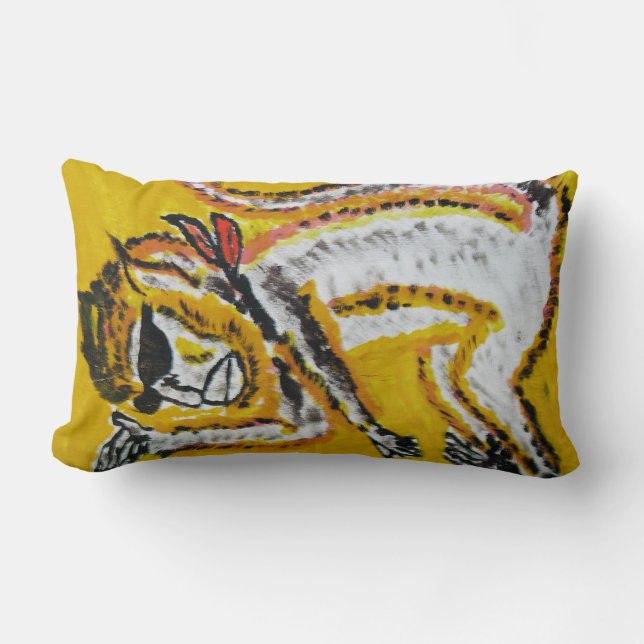 Monkey Circus Art Lumbar Cushion (Front)