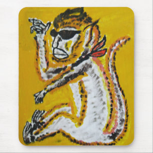 Monkey Circus Art Mouse Pad