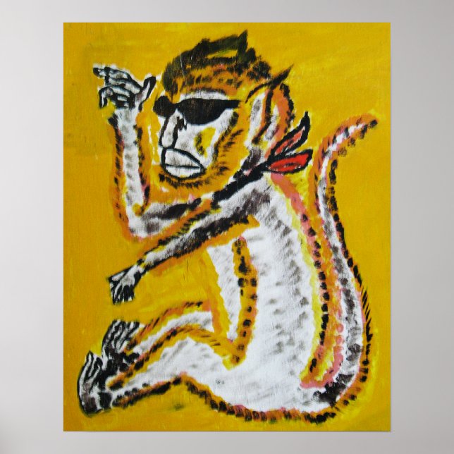 Monkey Circus Art Poster (Front)