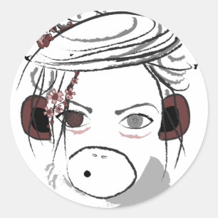 monkey. classic round sticker