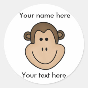 Monkey    classic round sticker