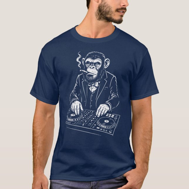 Monkey Club DJ in a Suit T-Shirt (Front)