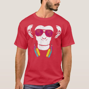 Monkey Cooler Monkey DJ Headphones Going Out Fun P T-Shirt