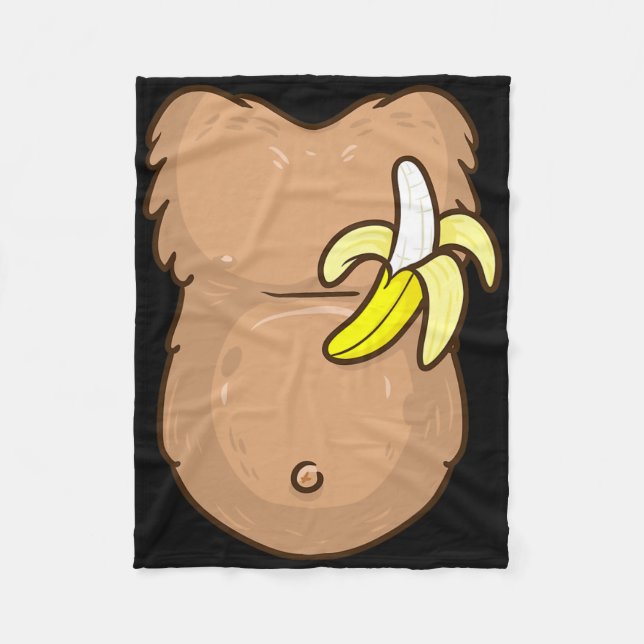Monkey Costume For Kids Monkey Halloween Costume  Fleece Blanket (Front)