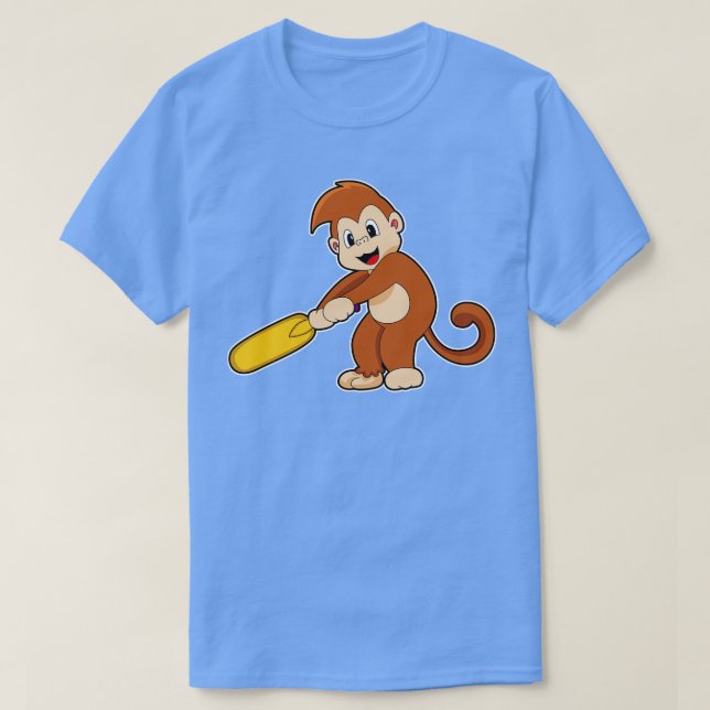 Monkey Cricket Cricket bat T-Shirt (Design Front)