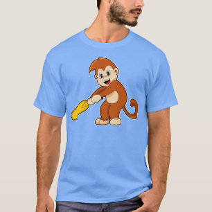 Monkey Cricket Cricket bat T-Shirt
