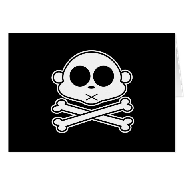 Monkey Cross Bone (Front Horizontal)