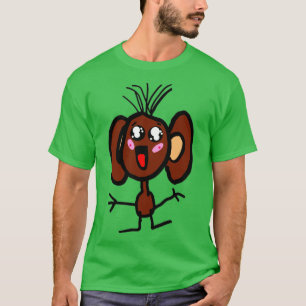 Monkey Cute little animal in brown colour T-Shirt