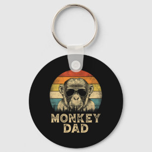 Monkey Dad Monkey Lovers Daddy Father's Day Key Ring