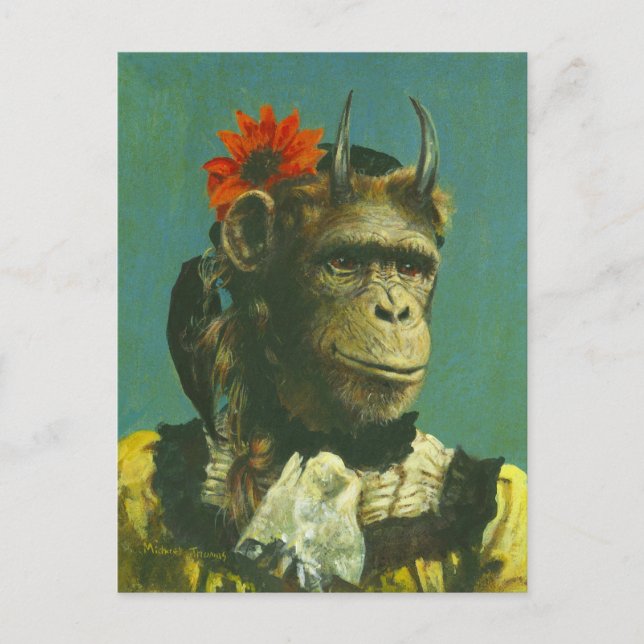 Monkey Demon Postcard (Front)