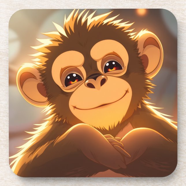 Monkey Design Coaster (Front)