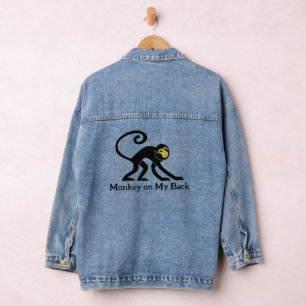Monkey Design Denim Jacket