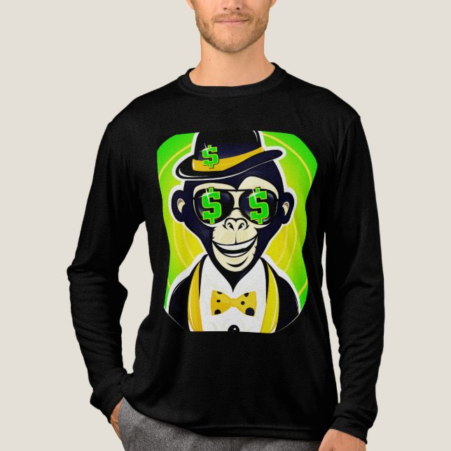 MONKEY DESIGN JERSEY Tri-Blend SHIRT (Front)