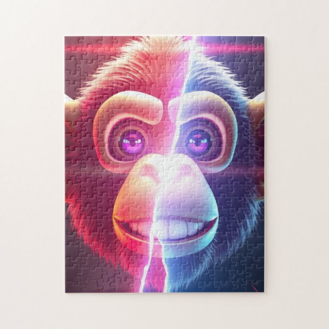 Monkey Design Jigsaw Puzzle (Vertical)