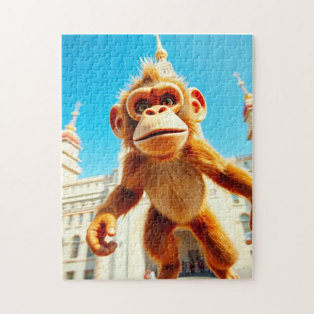 Monkey Design Jigsaw Puzzle (Vertical)