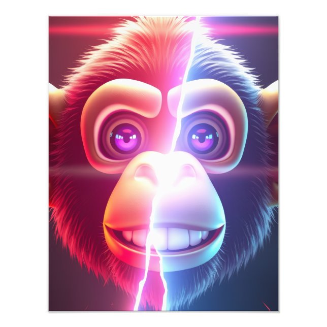 Monkey Design Photo Print (Front)