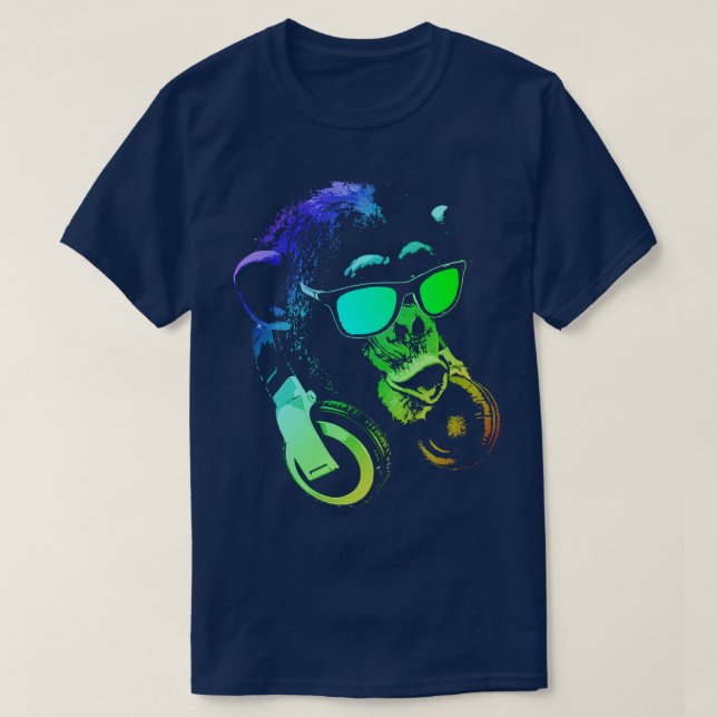 Monkey DJ 1 T-Shirt (Design Front)