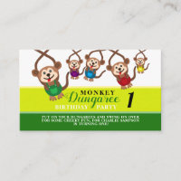 Monkey Dungaree, Children's Birthday Party Ticket