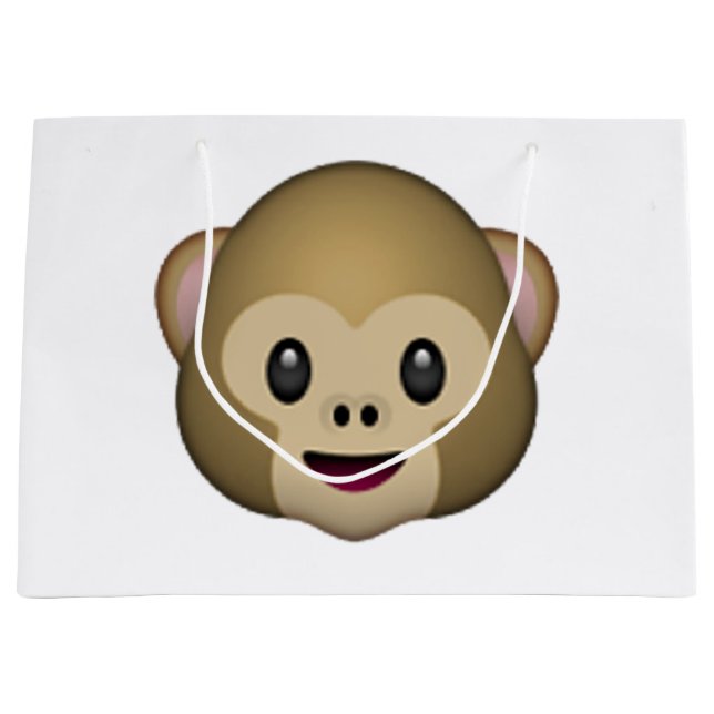 Monkey - Emoji Large Gift Bag (Front)