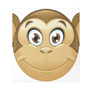 monkey emoji notepad