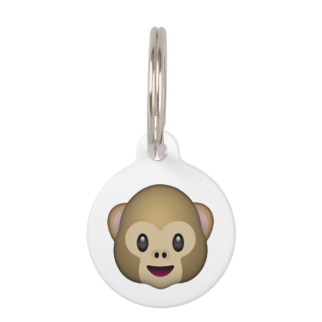 Monkey - Emoji Pet Tag (Back)