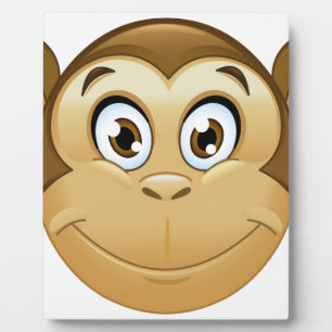 monkey emoji plaque