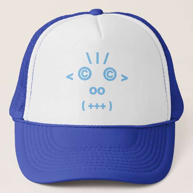 Monkey Face (Blue) Trucker Hat (Front)